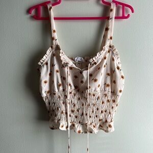 Floral Crop Tank